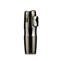 HDWUEN Metal Gas Lighter,Jet Flame Torch Refillable Lighters Windproof Butane Torch Lighter for Outdoor BBQ Kitchen