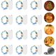 thumbnail image 1 of Guirnalda de luces LED a pilas - 12 piezas 2M 20LED Micro luces de hadas Alambre de cobre IP65 Guirnalda LED decorativa impermeable para interior, Navidad, exterior, fiesta, boda, multicolor brillar Electrónica, 1 of 5
