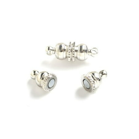 Silver Safety Clasp - Cousin Silver Magnetic Clasp, 1 Each