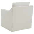 thumbnail image 6 of Winter Upholstered Sloped Arm Accent Swivel Chair Beige, 6 of 11