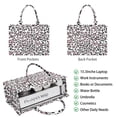 thumbnail image 2 of Large Capacity Tote Bag,Pink Leopard Butterfly Pattern Handbag Fashion Luxury Tote Bag,15.7"x13"x 5.1" Inches,Laptop Compatible, 2 of 6