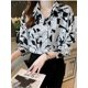 thumbnail image 2 of Spring Summer Chiffon Women's Blouses Vintage Fashion White, 2 of 4