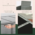 thumbnail image 2 of Outsunny 9 Steel Water-resistant Outdoor Conversation Sets with Chairs and Table, Dark Grey, 2 of 9