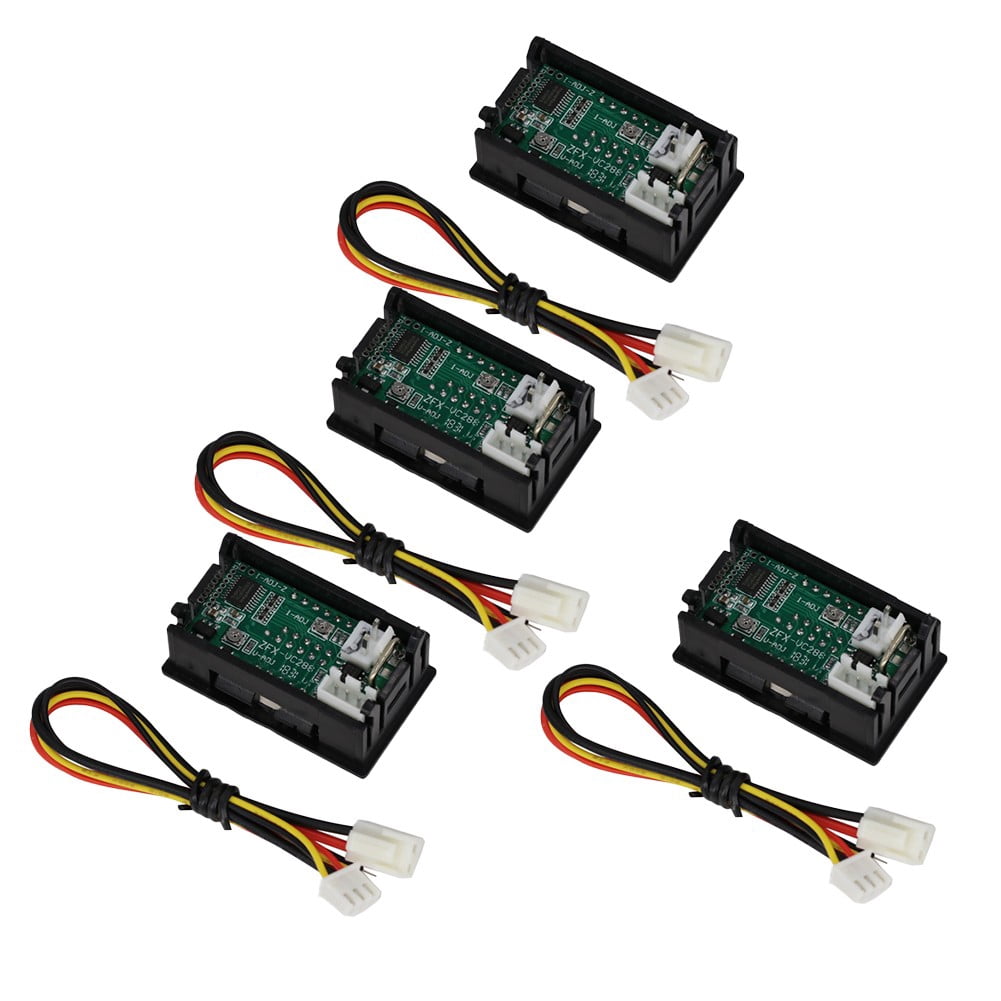 Pack Of 4 Led Digital Voltmeter Ammeter Dc0-100V 50A Volt Amperemeter With Shunt