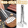 thumbnail image 2 of MOPOOR Stainless Multi Purpose Frying Fish Clip Shovel, Integrated Kitchen Tool for Frying, Turning, Clamping and Shoveling, for Cooking Steak, Fish, Bread, Hamburger, BBQ, Pancake, Pies and Pizza, 2 of 6