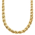 thumbnail image 2 of Diamond2Deal 14K Yellow Gold Graduated Fancy Link Necklace 18inch for Women, 2 of 4