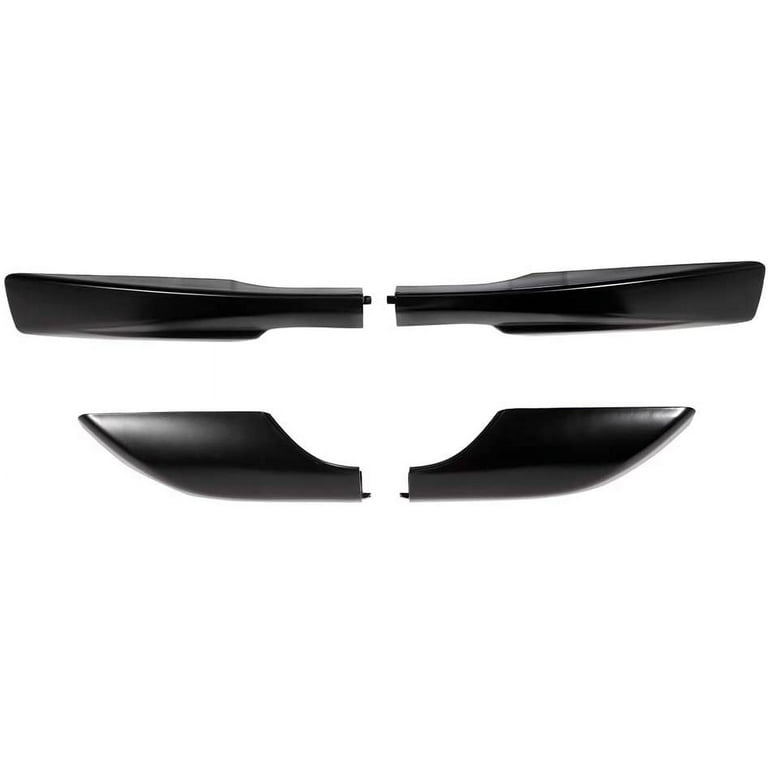 CCIYU 4X Black Roof Rack Side Rails End Covers Shell Cap