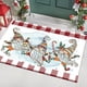 thumbnail image 3 of Alfombrilla de Papá Noel para el suelo, decorativa para las fiestas navideñas, para la entrada al hogar, resistente al desgaste, 3 of 6