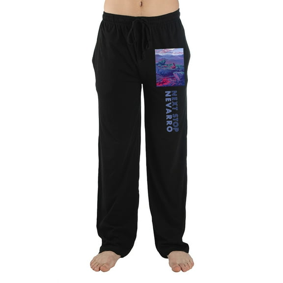 Mens Black Next Stop Nevarro Star Wars Movie Sleep Pajama Pants-XS