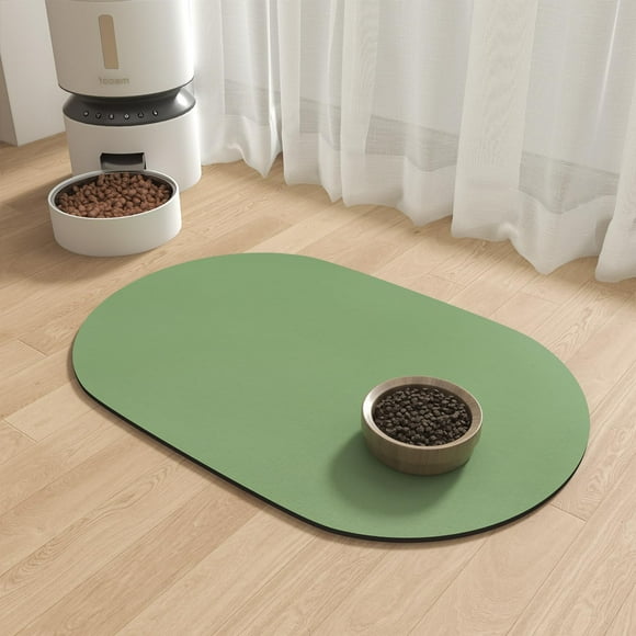 Alfombrilla de comida para perros MontVoo, absorbente, de secado rápido, para cuenco de comida o agua