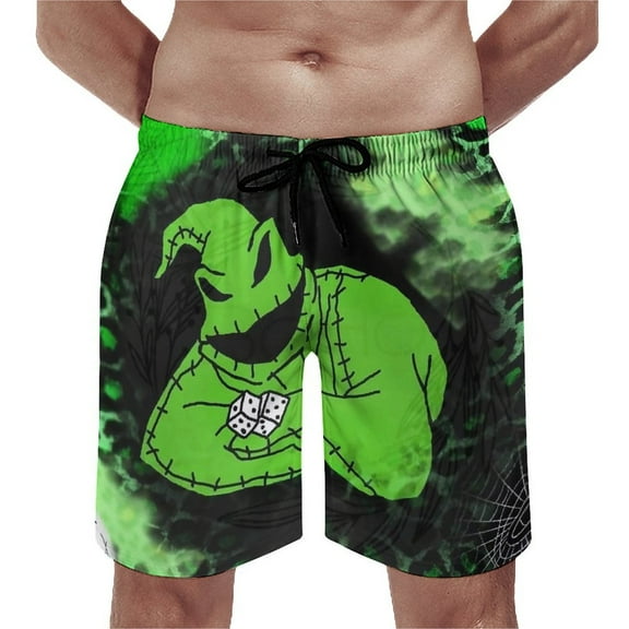 Movie Character Men's Beachwear Quick Dry 3D Printed Beach Board Shorts with Pockets Cool Mesh Lining XS