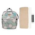 thumbnail image 1 of Bolsa de pañales para bebés, bolsa para cambiar pañales, mochila para pañales, bolsa para bebé compacta y ligera, 1 of 8