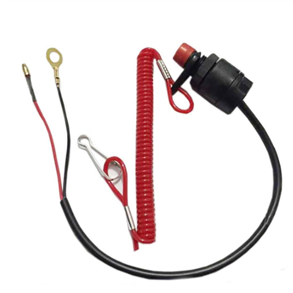 Emergency Cut Off Switch Safety Outboard Motor Boat Lanyard