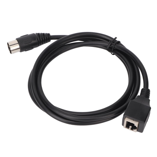Cable Din 5 pin A RJ45, Señales de Alta Puraza de 4.9 Pies Manga PVC 5Pin Masculino A RJ45 Cable Femenino Fácil de Mantener para Amplificadores para mizcladores para controladores