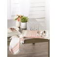 thumbnail image 2 of Contemporary Home Living Woven Stripes Cotton Placemats - 19" - White and Orange - Set of 6, 2 of 8