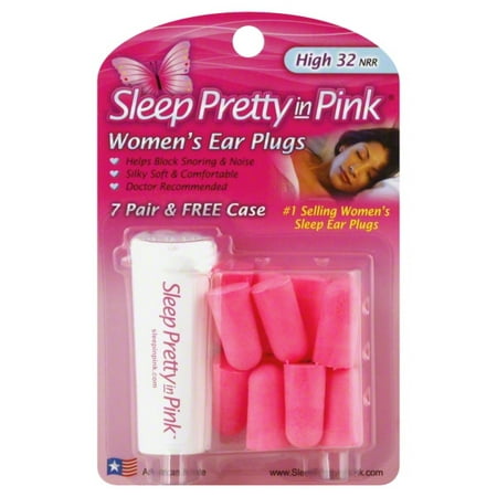 DAP World Sleep Pretty in Pink  Ear Plugs, 7 ea