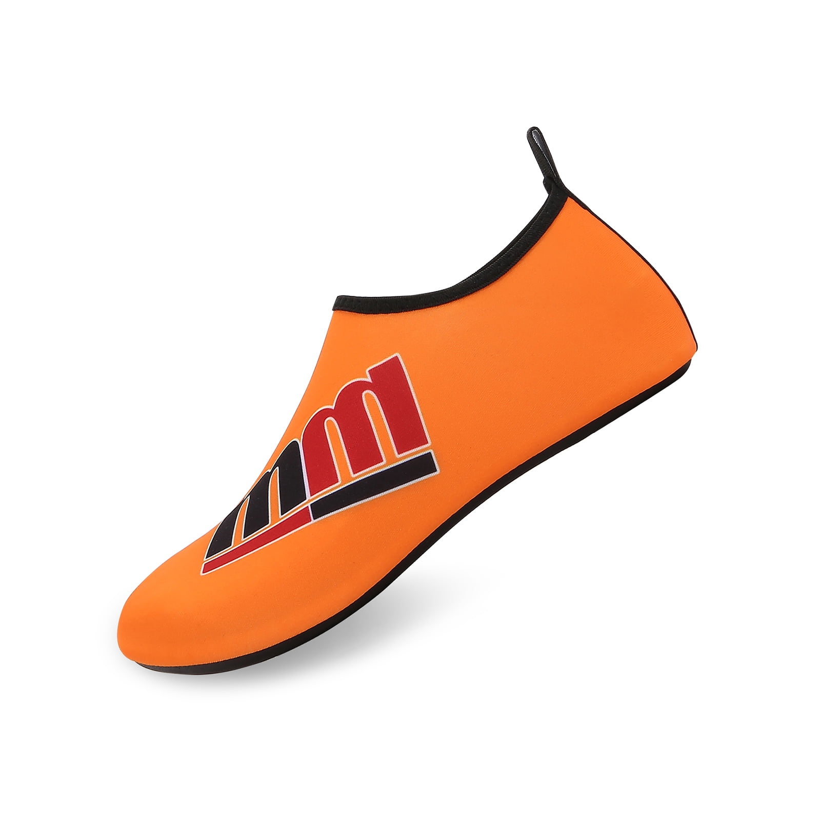 Men and Women a Slip On Barefoot Quick-Dry Beach Aqua Yoga Water Shoes (MM/Orange, 5.5-6.5 Women/5-5.5 Men)