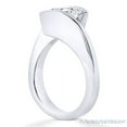 thumbnail image 2 of Round Brilliant Cut Charles & Colvard Moissanite Solitaire Engagement Ring in 14k White Gold, 2 of 3