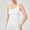 White, variant on Women Built in Bra Tank Tops Slim Cami Shirts Solid Color Neck High Slit Padded Workout Sports Top