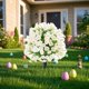 thumbnail image 1 of Bola Topiaria de Flores Artificiales con Estaca , Manualidades de Bricolaje, Fácil de Instalar, Decoración Artesanal para Bodas, Plantas para, 1 of 8