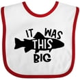 thumbnail image 3 of Inktastic It Was This Big Fishing Humor Boys or Girls Baby Bib, 3 of 4