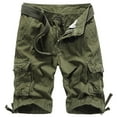 thumbnail image 2 of Flash Picks HOOMEUMY Men's Summer Military Cargo Shorts Cotton Multi-Pocket Bermuda Short Pants Army Green 8, 2 of 9