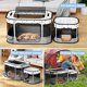 thumbnail image 3 of Cat Playpen BUFOR portátil plegable 32 x 24 x 22 cm con funda gris, 3 of 9