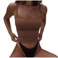 thumbnail image 2 of BLCHUNen Going out Tops for Women Casual Cropped Sleeveless Camisole Tops Slim Fitted Lightweight Summer Tops, 2 of 7