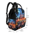 thumbnail image 2 of Daiia Magical Stained Glass Castle Large Capacity Baby Bag Waterproof Stylish Diaper Bag Mummy Backpack Adjustable Straps Diaper BagBaby Essentials Bag, 2 of 6