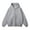 Gray, variant on Mens Solid Zip Up Hoodie Drawstring Hooded Long Sleeve Vintage Sweatshirts Jackets Pockets Basic Outerwear Jackets Coats Warm Winter Vibes Trendy, Gray (Medium)