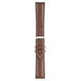 thumbnail image 2 of Morellato Castagno Calfgrain Vegan Leather Watch Strap - Dark Brown - 18mm - Chrome-plated Stainless Steel Buckle - GREEN Collection, 2 of 10