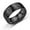 Black, variant on Stainless Steel Bracelet Letter DAD Ring Men's Titanium Steel Ring Ornament
