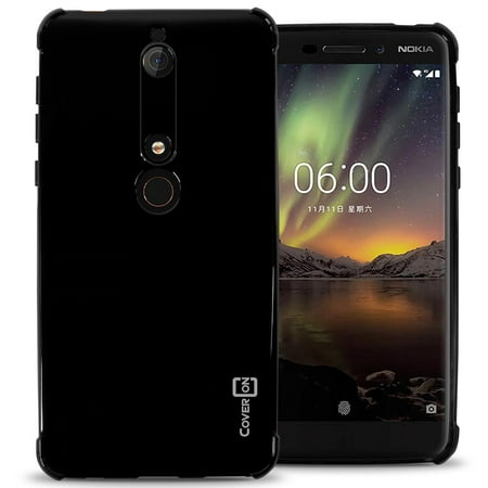 Cell Phone Cases Nokia Lumina CoverON Nokia 6 (2018) / Nokia 6.1 (2018) Case, FlexGuard Series Soft Flexible Slim Fit TPU Phone Cover ()
