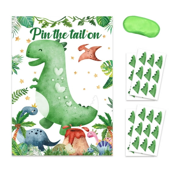 Acahhotxx on the Dinosaur Exciting Game Poster Props Includes 36 Tail for Kids Fun and Interactive Celebration