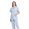 thumbnail image 2 of Kolipajam 106% Cotton Pajamas for Women Long-Sleeve Pjs Cozy Button Down Boyfriend Sleepwear XXL, 2 of 5