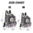 thumbnail image 2 of FORMRS Mini Backpack Purse for Women Travel Daypack Casual Shoulder Bag, White Skeleton, 2 of 7