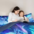 thumbnail image 5 of jejeloiu Western Fantasy Dragon Twin Comforter Sets,Northern Lights Bedding Set For Boys Teens Reversible 2 Pieces, 5 of 8