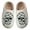White, variant on Halloween Slippers for Men Women Soft Plush Fuzzy Skeleton Goth Cute Spooky Shoes Memory Foam Non- Warm Lining House Shoes Indoor and Outdoor Halloweens Gifts