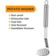 thumbnail image 3 of CPDD Potato Masher Stainless Steel Fruit Food Sweet Potatoe Mashed Mud Kitchen Tools, 3 of 6