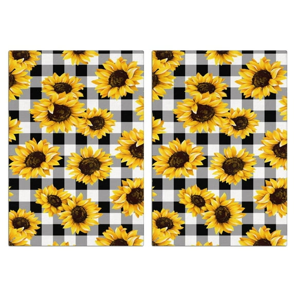 Flowers and Plants Kitchen Towels Set Of 2, Absorbent and Soft Dish Towels for Farmhouse Decor, Country Kitchen.