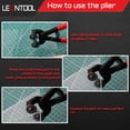 thumbnail image 3 of LEONTOOL 8-Inch Tile Cutting Plier Heavy Duty Wheeled Glass Mosaic Nippers Pliers Tool Tungsten Steel Ceramic Tile Nipper for Glass & Ceramic, 3 of 7