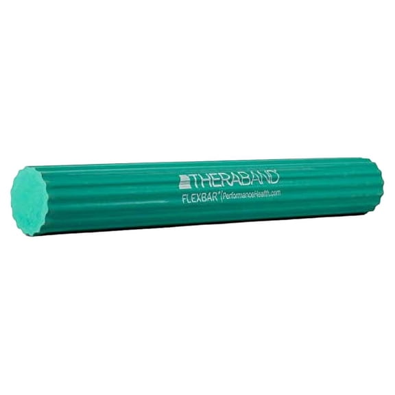 "TheraBand FlexBar, Tennis Elbow Therapy Bar, Relieve Tendonitis Pain & Improve Grip Strength, Resistance Bar for Golfers Elbow & Tendinitis, Green, Medium, Intermediate"