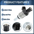 thumbnail image 4 of Inyector de combustible No.1427240 boquilla de inyección de combustible para BMW 325i 2001-2005 2.5L negro 6 pcs, 4 of 6