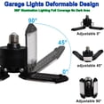 thumbnail image 2 of Luz LED para garaje Meiqils 80W 8000 lm con 3 paneles ajustables, 2 of 7