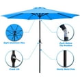 thumbnail image 5 of Devoko 9FT Patio Umbrella Outdoor Table Umbrella with 8 Sturdy Ribs, Blue, 5 of 7