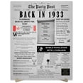 thumbnail image 1 of The Party Post 91st Birthday Party Decorations Poster Born in 1933, 1 of 5