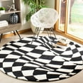 thumbnail image 2 of SAFAVIEH Soho Samantha Abstract Wool Area Rug, Black/Ivory, 5' x 8', 2 of 10