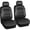 Black, variant on CAR GRAND Memory Foam seat covers Leather Mesh, Universal FIT Air cool mesh Thick car seat covers front seats 2 for SUV,Trucks,Sedan, Comfortable-Breath-Luxury-Protection Airbag compatible Black
