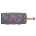 thumbnail image 4 of JBL Go 3 Portable Mini Wireless Bluetooth Waterproof Speaker - Gray - with Cleaning Cloth - Sold without manufacturer warranty, 4 of 6