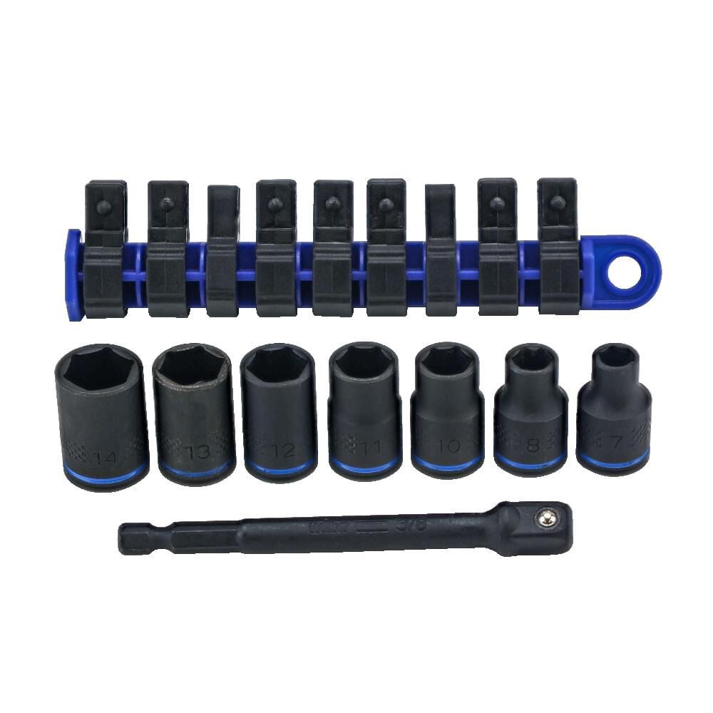 Wiha 3/8 Inch Drive Metric Impact Socket Set, 8 Pieces